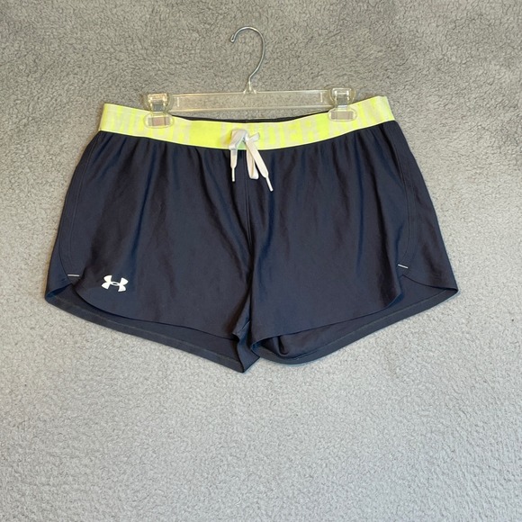 Under Armour HeatGear Running Shorts Women's Medium Athletic Gray Activewear - Picture 1 of 5